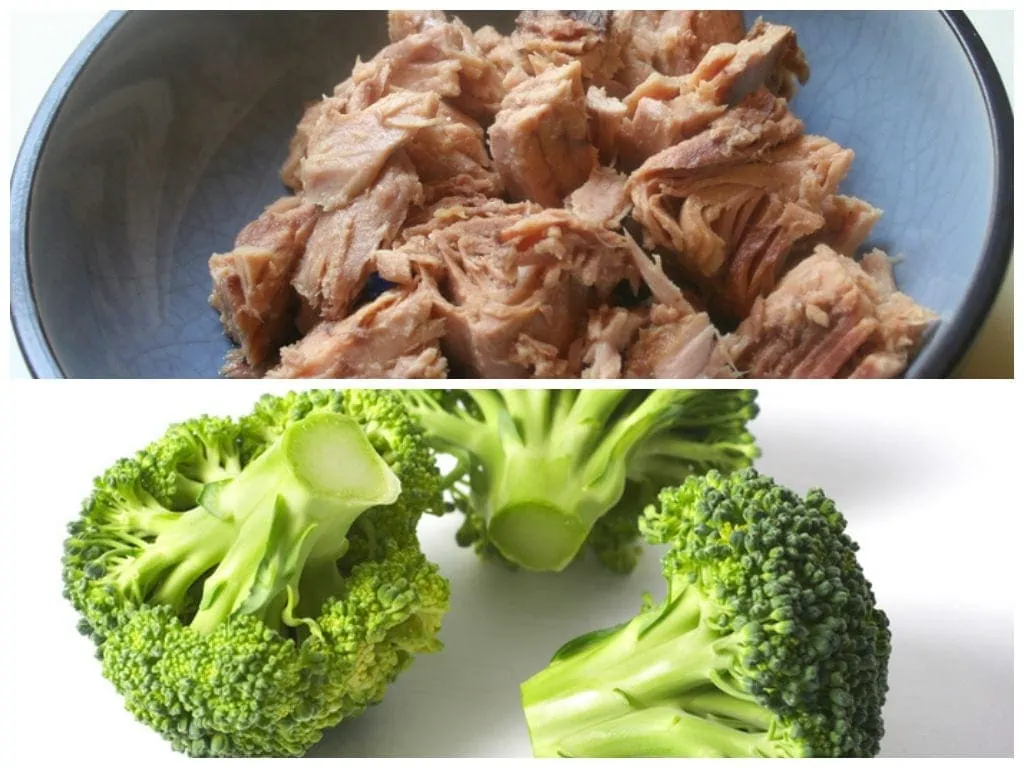 alimenti per perdere grasso tonno e broccoli
