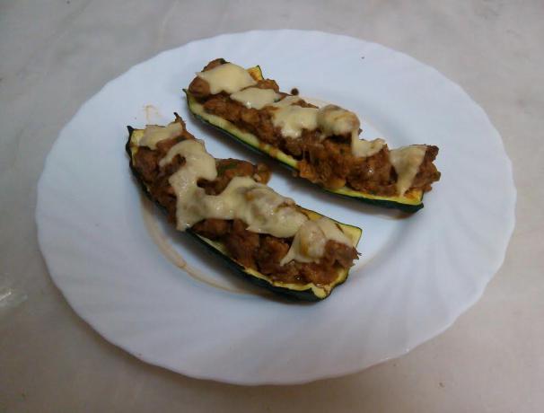 stuffed courgette