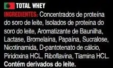 ingredientes total whey gold nutrition