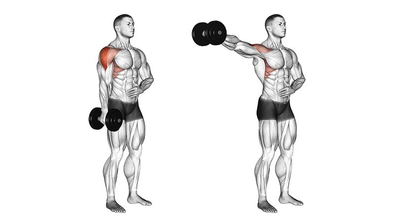 Side extension with dumbbell