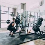 virtuele gym-squat